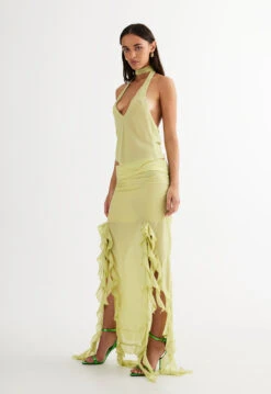 RENDEZVOUS HALTER TOP - LIME -Tops To Bottoms Sales LT863 2305 LIME LB606 2 2305 LIME 4