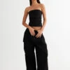 SMOKESHOW STRAPLESS TOP - ONYX