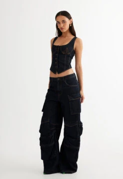 AFTER HOURS CORSET - DARK DENIM -Tops To Bottoms Sales LT870 2 2305 DARK DENIM LB428 1 2305 DARK DENIM 4 0a7b2f4d 1294 4958 aad7 9d7091dfe54e