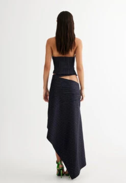 AFTER PARTY SKIRT - NAVY PINSTRIPE -Tops To Bottoms Sales LT872 2305 NAVY PINSTRIPE LB613 2305 NAVY PINSTRIPE 10