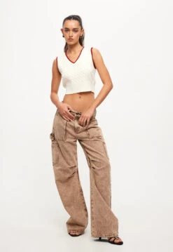 COBAIN VEST - CREAM -Tops To Bottoms Sales LT887 2307 CREAM LB381 22 2307 TAN WASH 7jpg