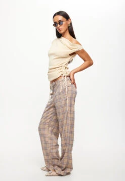 BOND CHECK PANT - CREAM -Tops To Bottoms Sales LT901 2309 LB663 2309 CREAM 10jpg 90ffd9da 5baf 4ad1 aae1 4931f44dbb06