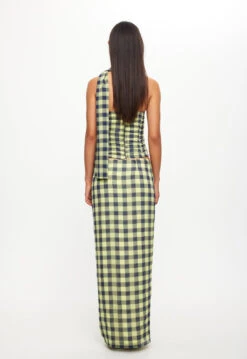 MARIAH MAXI SKIRT - NAVY CHECK -Tops To Bottoms Sales LT919 1 2309 NAVY CHECK LB655 1 2309 NAVY CHECK 14jpg