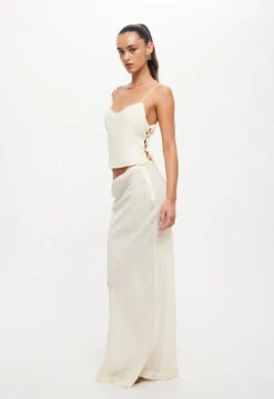 ENDLESS MAXI SKIRT - IVORY -Tops To Bottoms Sales LT924 2310 LB665 2310 IVORY 12jpg