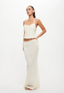ENDLESS MAXI SKIRT - IVORY -Tops To Bottoms Sales LT924 2310 LB665 2310 IVORY 2jpg