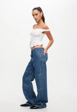 FEMME FATALE TOP - PORCELAIN -Tops To Bottoms Sales LT927 2310 PORCELAIN LB639 2 2310 BLUE DENIM 12jpg