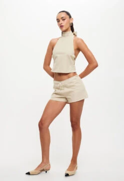 COME AS YOU ARE SHORTS - WHEAT -Tops To Bottoms Sales LT930 2310 LB668 2310 WHEAT8jpg