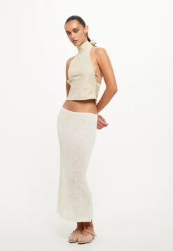 PURE MIDI SKIRT - CREAM -Tops To Bottoms Sales LT930 2310WHEAT LB667 2310CREAM6