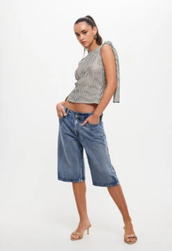 TRANQUIL TOP - WHITE STRIPE