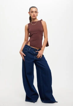 TRANQUIL TOP - CHOCOLATE -Tops To Bottoms Sales LT933 2310 CHOCOLATE LB672 2310 BLUE DENIM 3jpg